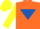 Silk - Orange, Royal Blue inverted triangle, Yellow sleeves and cap