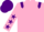 Silk - Pink, purple epaulets, pink sleeves, purple stars, purple cap