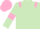 Silk - Light Green, Pink epaulets, armlets and cap