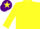 Silk - YELLOW, purple cap, yellow star