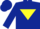 Silk - Dark Blue, Yellow inverted triangle