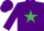 Silk - Purple, emerald green star
