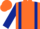 Silk - Orange, Dark Blue braces and sleeves