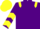 Silk - Purple, Yellow epaulets, chevrons on sleeves, Yellow cap