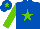 Silk - Royal Blue, Light Green star, sleeves and star on cap