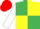Silk - Emerald green and yellow (quartered), white sleeves, red cap