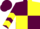 Silk - Maroon and Yellow (quartered), chevrons on sleeves, Maroon cap