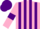 Silk - Pink and Purple stripes, Pink sleeves, Purple armlets, Purple cap