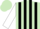Silk - Light Green and Black stripes, White sleeves, Light Green cap