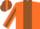 Silk - Orange, Brown Panel, Brown Stripe on