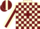 Silk - Cream, Burgundy Blocks, Burgundy Stripe
