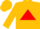 Silk - Gold, Gold 'KM' on Red Triangle