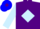 Silk - PURPLE, light blue diamond & sleeves, blue cap, purple diamond