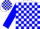 Silk - White, Blue Blocks, Blue Sleeves, Blue