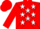 Silk - Red, White Stars on Aqua cross belts,