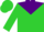 Silk - Lime Green, Purple Yoke