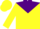 Silk - Yellow, Purple Triangular Yoke