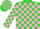 Silk - LIME GREEN, pink blocks, pink blocks on