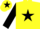 Silk - Yellow, Black star, sleeves and star on cap