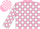 Silk - Pink, White Blocks