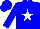 Silk - Blue, White Star