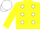 Silk - Yellow, White spots, White Cap