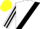 Silk - WHITE, black sash, striped sleeves, yellow cap
