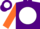 Silk - Purple, White disc, Orange Sleeves