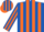 Silk - Royal Blue, Oange disc, Orange Stripes