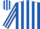 Silk - ROYAL BLUE, white stripes, royal blue