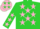 Silk - Lime Green, Pink Shooting Stars