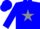 Silk - Blue, grey emblem on back, grey star on