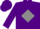 Silk - Purple, white 'CR' in grey diamond