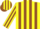 Silk - Yellow, Brown Tri-Panel, Brown Stripes