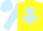 Silk - Yellow, Light Blue Cross of Lorraine, sleeves and cap