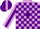 Silk - Plum, Purple Blocks, Purple Stripe on
