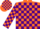 Silk - Orange, Neon Orange and Purple Blocks on