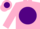 Silk - Pink, Pink 'R/D' in Purple disc, Purple