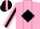 Silk - Pink, Black Diamond Frame, Black Stripe