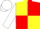 Silk - Yellow And Red (quartered), White sleeves and cap
