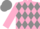 Silk - PINK & GREY DIAMONDS, pink sleeves, grey cap
