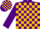 Silk - Purple and Gold Blocks, Purple Sleeves