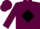 Silk - Maroon, Black 'R' in Diamond, Maroon Cap