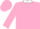 Silk - HOT PINK, white collar, white 'R', white