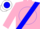 Silk - Pink, Blue Sash, White 'A' on Blue disc