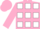 Silk - Hot pink and white squares, white