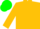 Silk - Gold, green emblem on back, green cap