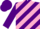 Silk - Purple and Hot Pink Diagonal Stripes,