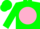 Silk - Green, Pink disc, Green Cap