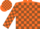 Silk - Orange, Brown Blocks